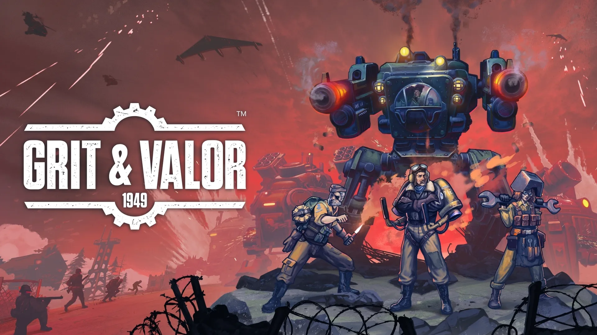 Grit and valor key art logo